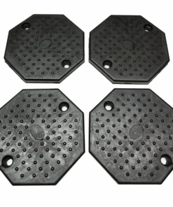 Replacement Octagon Rubber Lift Pads, Heavy Duty, Durable