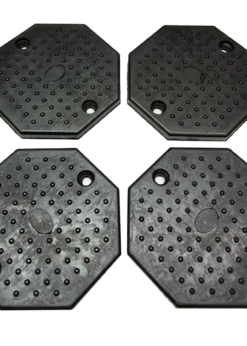 Replacement Octagon Rubber Lift Pads, Heavy Duty, Durable