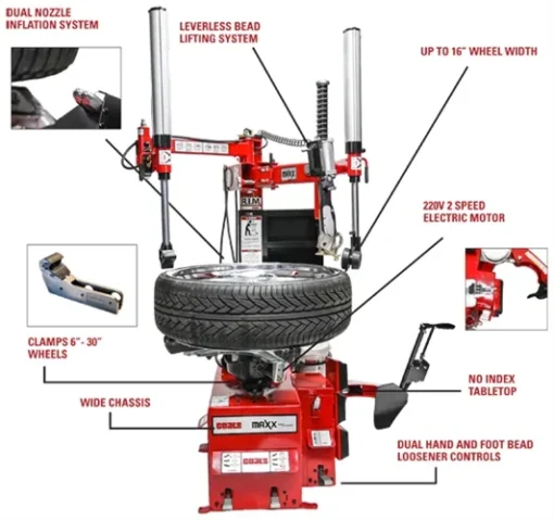 Coats® Maxx 90 Leverless Rim ClampTire Changer w/Robo Arm - Image 2