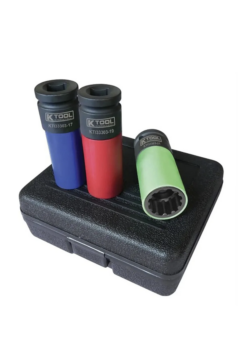 3-Pc ½” Drive Spline With Protective Sleeve Socket Set