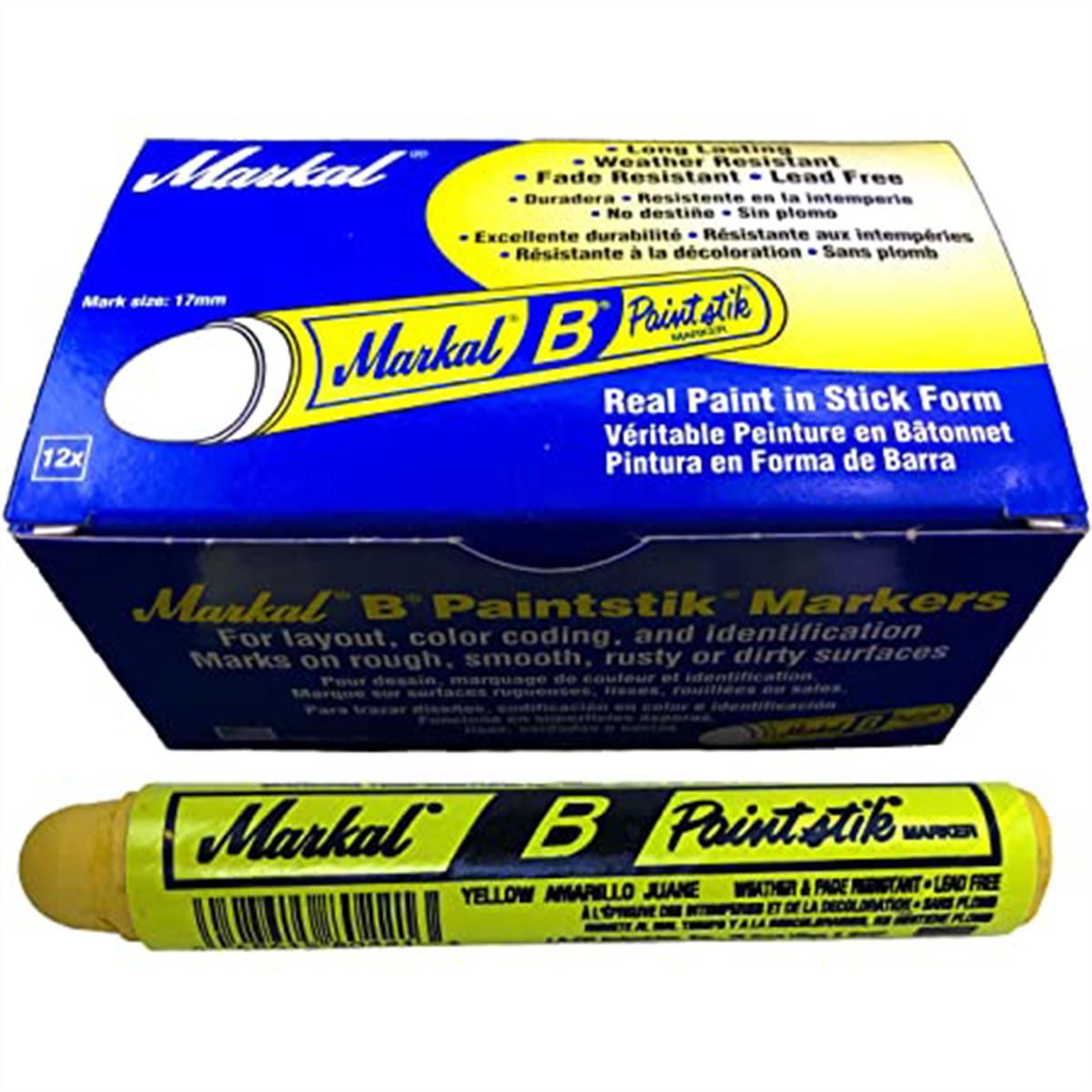 Paintstik B, Yellow Solid Paint Marker